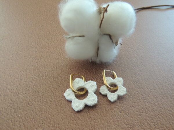 Boucle d'oreille dentelle d'antan