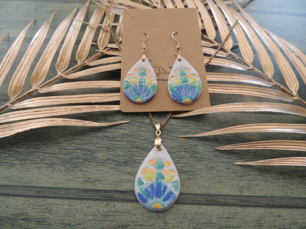Fleur du Nil Boucles d'oreilles